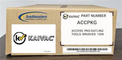 Kaivac OEM Part # ACCPKG Access. Pkg-Gatling Tools- Brushes  10In