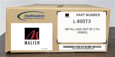 Malish OEM Part # L-800T3 Metal Lugs (Set Of 3 Tapered)