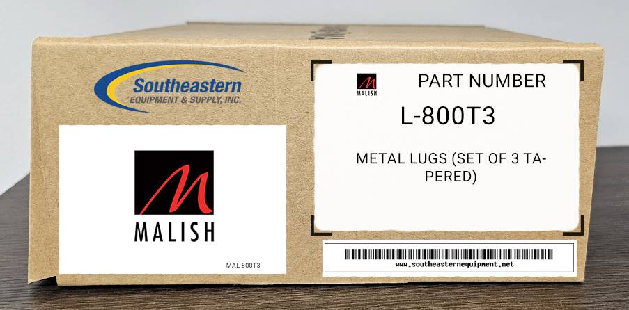 Malish OEM Part # L-800T3 Metal Lugs (Set Of 3 Tapered)