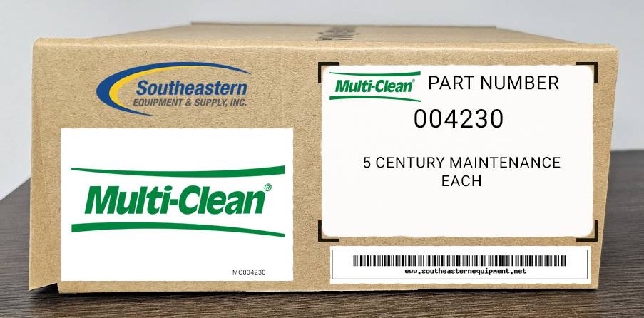 Mult-Clean OEM Part # 004230 5 Century Maintenance Each