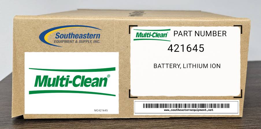 Multi-Clean OEM Part # 421645 Battery, Lithium Ion