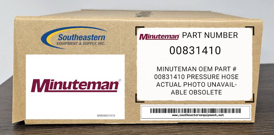 Minuteman OEM Part # 00831410 PRESSURE HOSE Obsolete