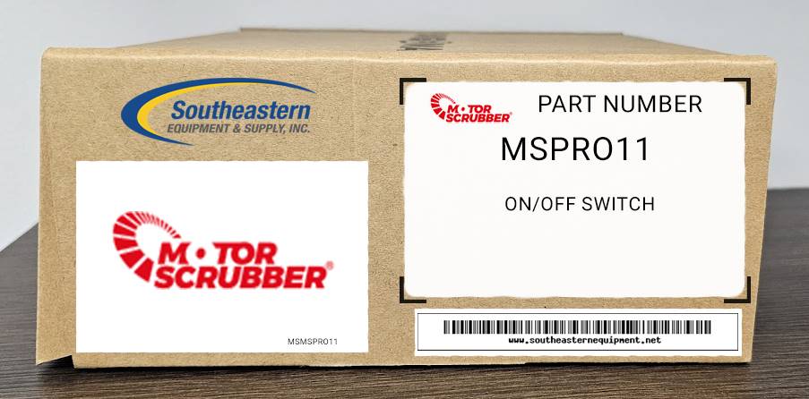 Motorscrubber OEM Part # MSPRO11 On/Off Switch