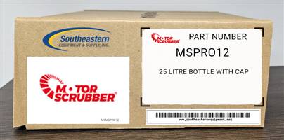 Motorscrubber OEM Part # MSPRO12 25 Litre bottle with cap