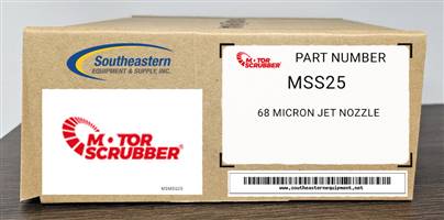 Motorscrubber OEM Part # MSS25 68 micron jet nozzle