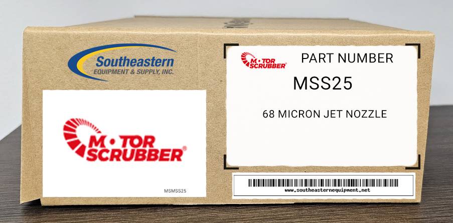Motorscrubber OEM Part # MSS25 68 micron jet nozzle