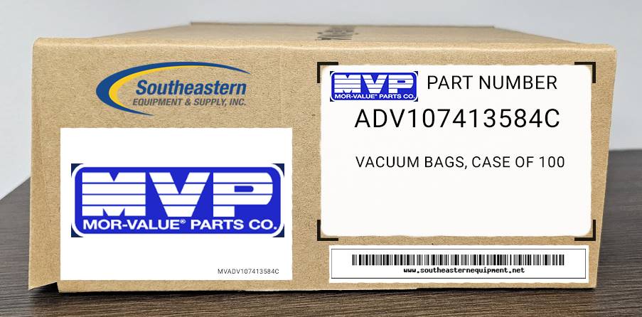 Aftermarket Vacuum Bags, Case Of 100 For Advance Part # 107413584C