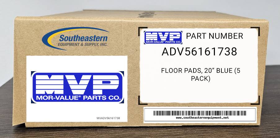 Aftermarket Floor Pads, 20" Blue (5 Pack) For Advance Part # 56161738