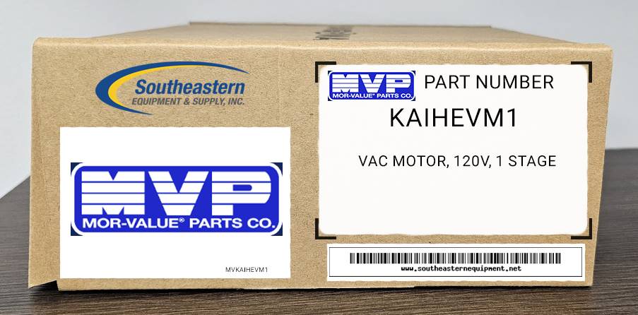 Aftermarket Vac Motor, 120V, 1 Stage For Kaivac Part # HEVM1