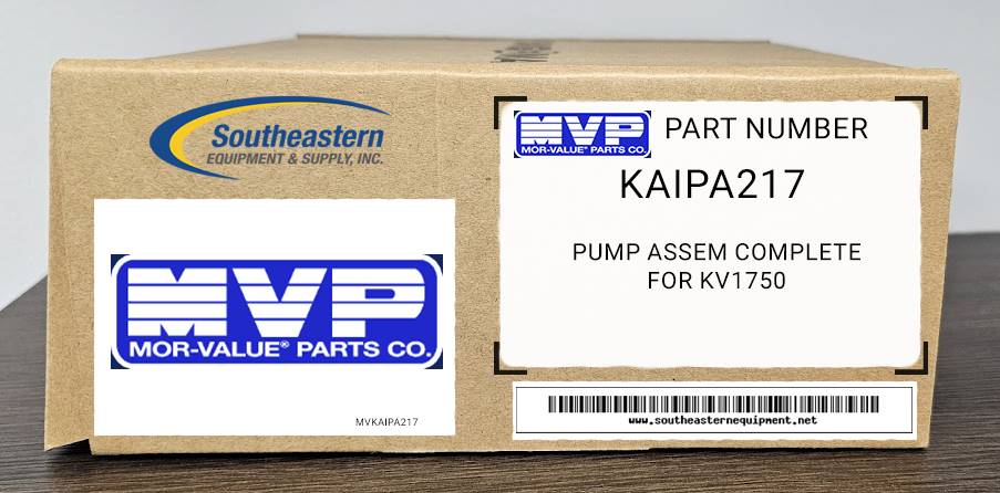 Aftermarket Pump Assem Complete For Kv1750 For Kaivac Part # PA217