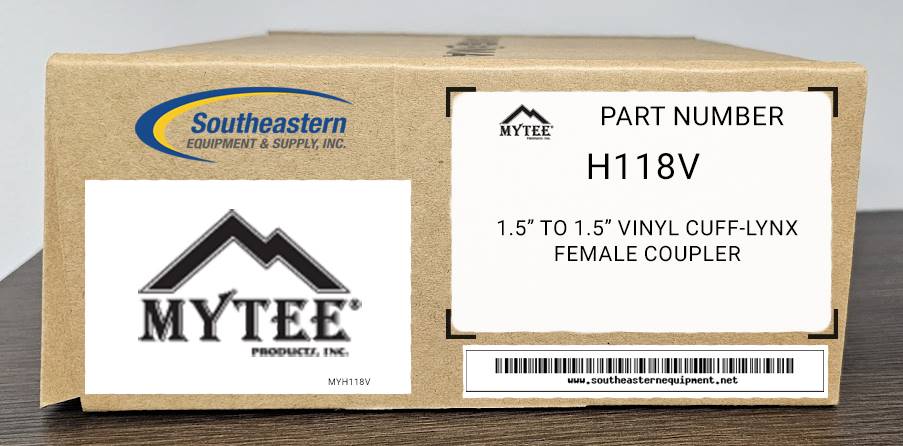 Mytee OEM Part # H118V 1.5” to 1.5” Vinyl Cuff-Lynx female coupler