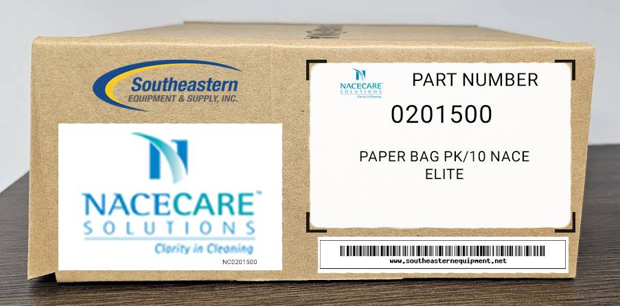 Nacecare OEM Part # 0201500 Paper Bag Pk/10 Nace Elite
