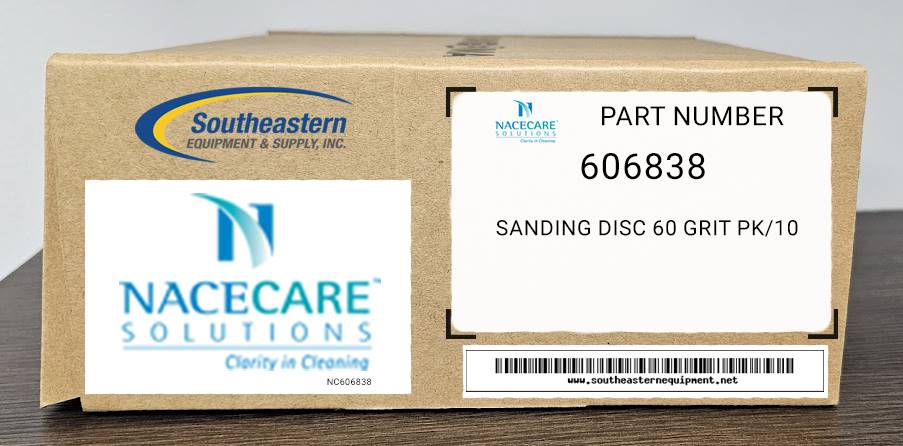 Nacecare OEM Part # 606838 Sanding Disc 60 Grit Pk/10