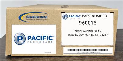 Pacific OEM Part # 960016 Screw-Ring Gear Hsg-B7009 For 505210 Mtr