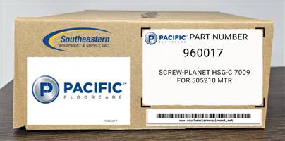 Pacific OEM Part # 960017 Screw-Planet Hsg-C 7009 For 505210 Mtr