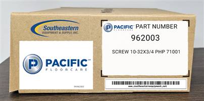 Pacific OEM Part # 962003 Screw 10-32X3/4 Php 71001