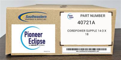Pioneer Eclipse OEM Part # 40721A Cordpower Supple 14-3 X 18