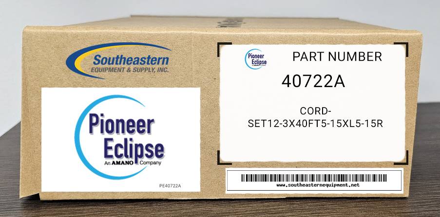 Pioneer Eclipse OEM Part # 40722A Cordset12-3X40Ft5-15Xl5-15R