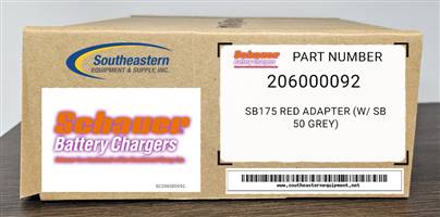 Schauer Part # 206000092 SB175 Red adapter (w/ SB 50 Grey)