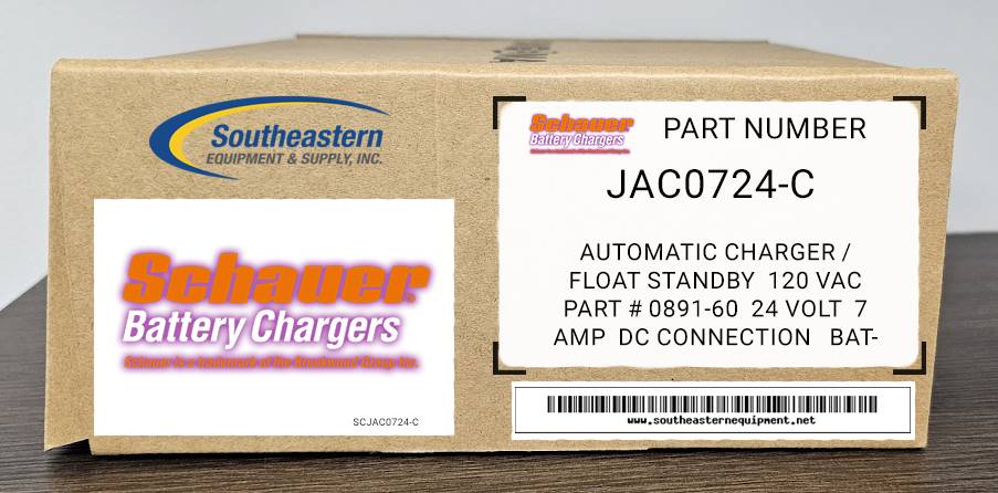 Schauer Automatic Charger / Float standby Model # JAC0724-C 24V 7AMP