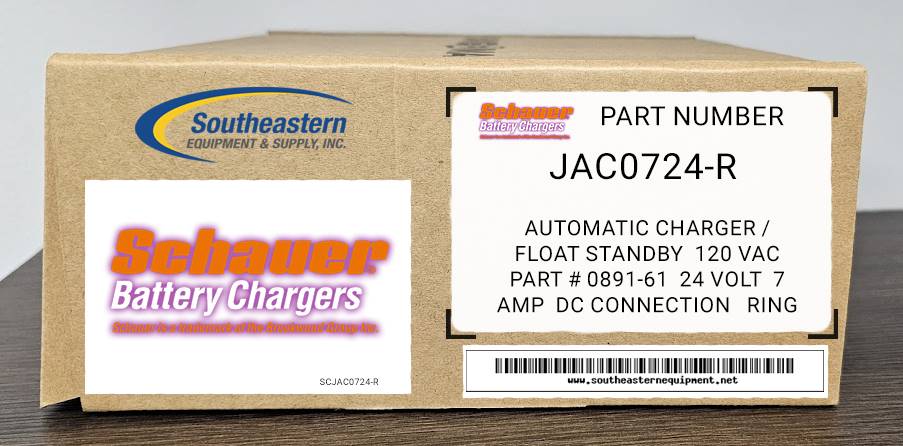 Schauer Automatic Charger / Float standby Model # JAC0724-R 24V 7AMP