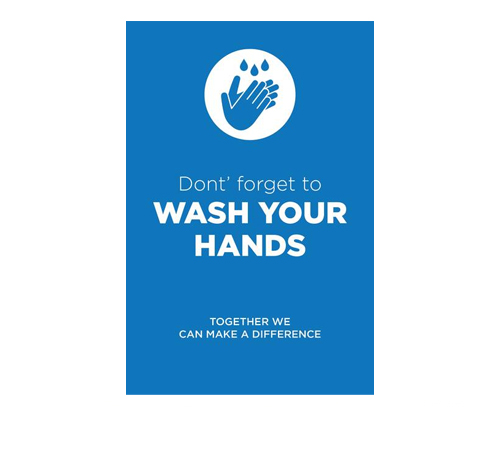 9 x 12 inch poster "Wash Your Hands"