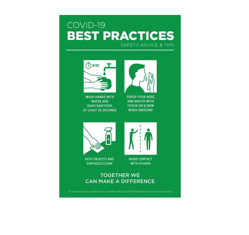 9 x 12 inch poster "Best Practices"