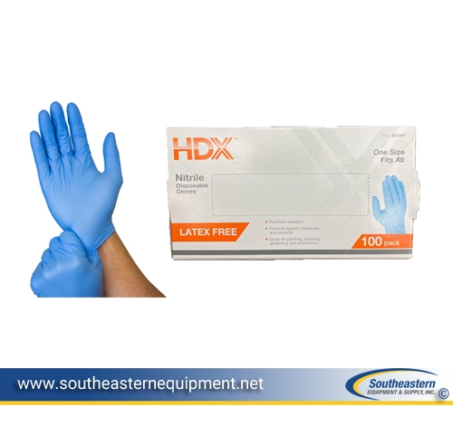 Disposable Nitrile Gloves- One Size (100 per Box)