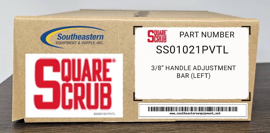 Square Scrub OEM Part # SS01021PVTL 3/8" Handle Adjustment Bar (Left)
