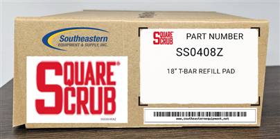 Square Scrub OEM Part # SS0408Z 18" T-bar Refill Pad