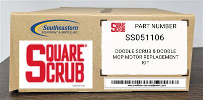Square Scrub OEM Part # SS051106 Doodle Scrub & Doodle Mop Motor Replacement Kit