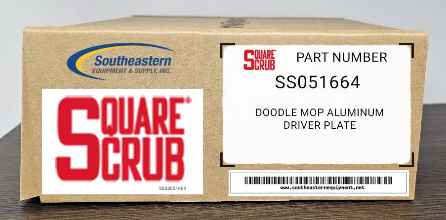 Square Scrub OEM Part # SS051664 Doodle Mop Aluminum Driver Plate