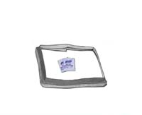 Square Scrub OEM Part # SS142805 28" Dust Skirt