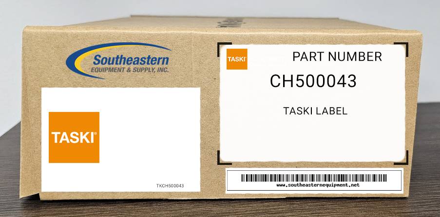 Taski OEM Part # CH500043 Taski Label