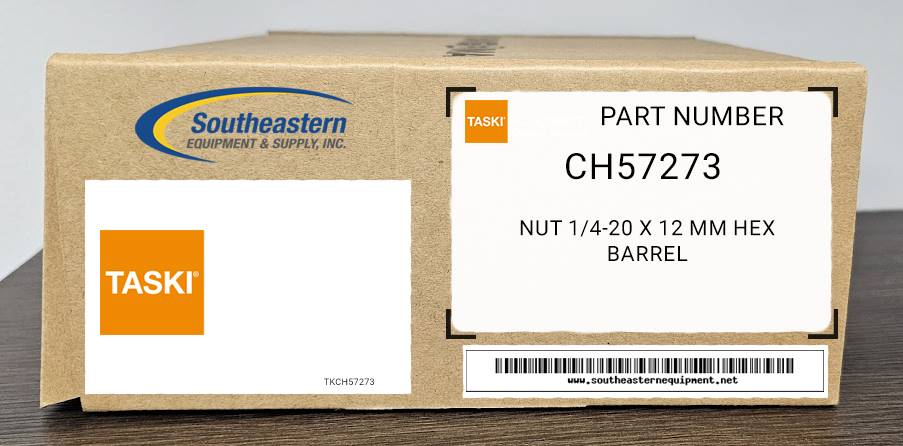 Taski OEM Part # CH57273 Nut 1/4-20 X 12 Mm Hex Barrel