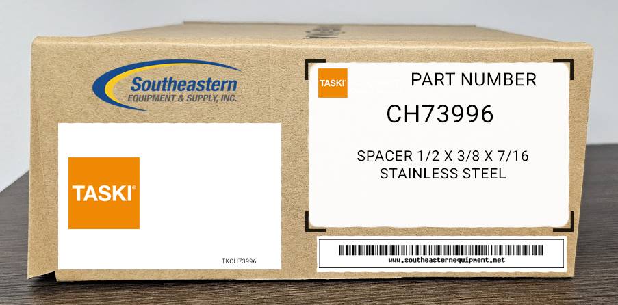 Taski OEM Part # CH73996 Spacer 1/2 X 3/8 X 7/16 Stainless Steel