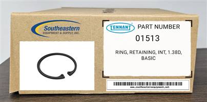 Tennant OEM Part # 01513 Ring, Retaining, Int, 1.38D, Basic