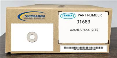 Tennant OEM Part # 01683 Washer, Flat, 10, Ss