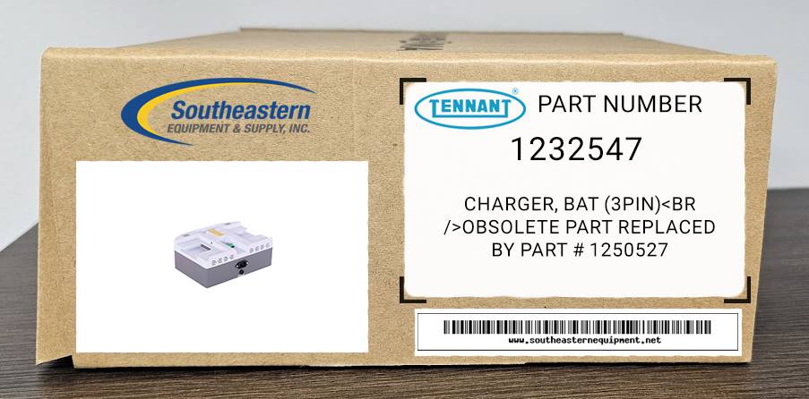Tennant OEM Part # 1250527 Charger, Bat (Plus Model 3Pin)