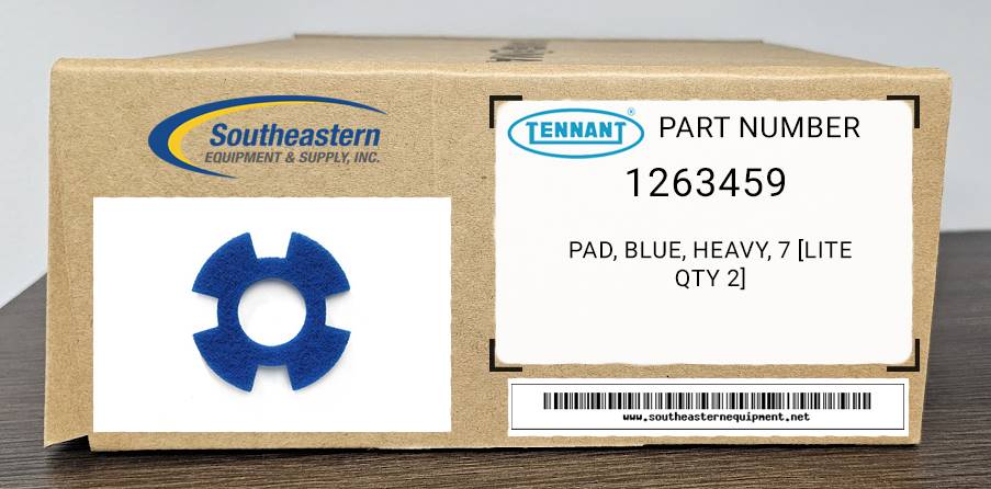 Tennant OEM Part # 1263459 Pad, Blue, Heavy, 7 [Lite Qty 2]