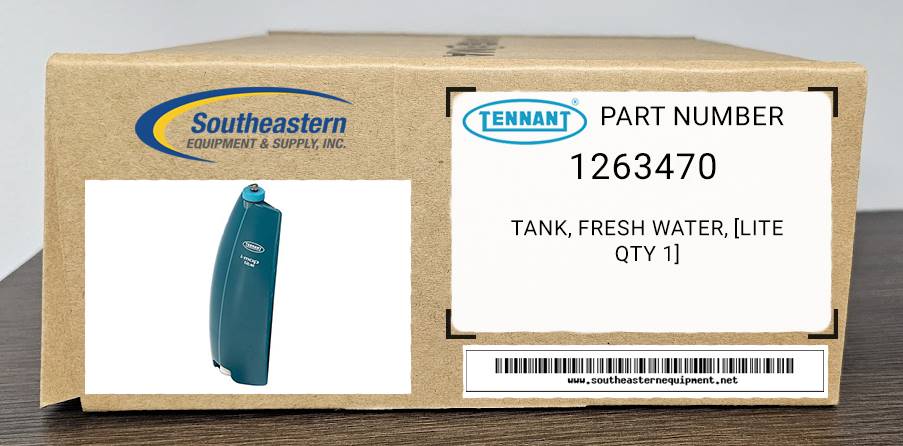 Tennant OEM Part # 1263470 Tank, Fresh Water, [Lite Qty 1]