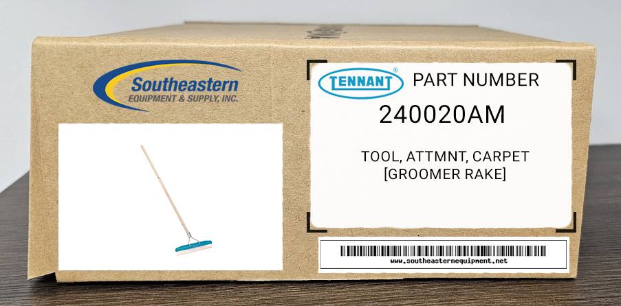 Tennant OEM Part # 240020AM Tool, Attmnt, Carpet [Groomer Rake]