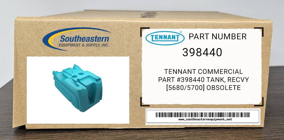 Tennant OEM Part # 398440 Obsolete- Replaced by Part # 398440AM