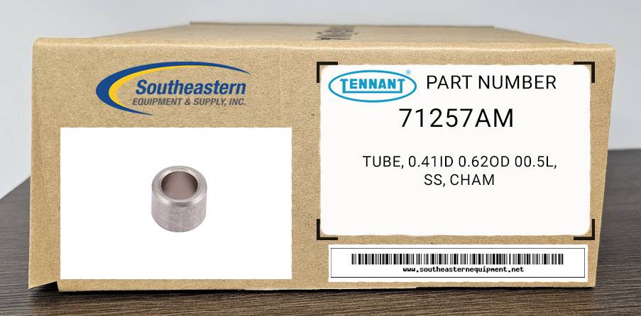 Tennant OEM Part # 71257AM Tube, 0.41Id 0.62Od 00.5L, Ss, Cham