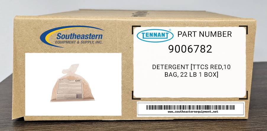 Tennant OEM Part # 9006782 Detergent [Ttcs Red,10 Bag, 22 Lb 1 Box]