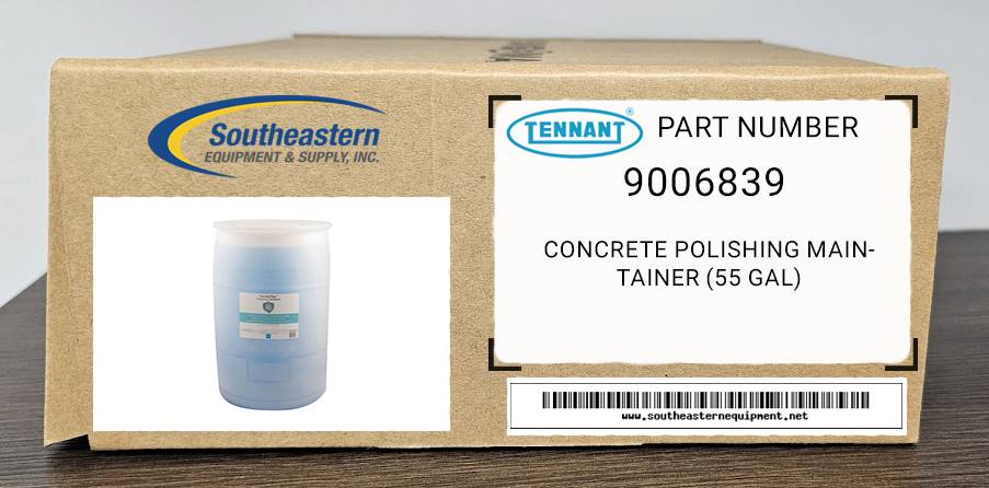 Tennant OEM Part # 9006839 Concrete Polishing Maintainer (55 Gal)
