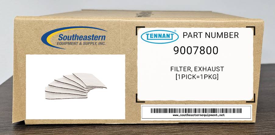 Tennant OEM Part # 9007800 Filter, Exhaust [1Pick=1Pkg]