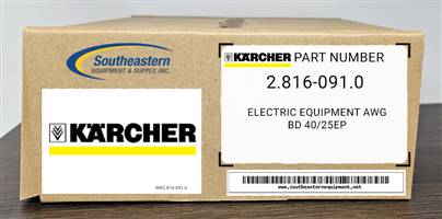 Karcher OEM Part # 2.816-091.0 Electric Equipment Awg Bd 40/25Ep