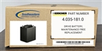 Karcher OEM Part # 4.035-181.0 Drive Battery, Maintenance Free Replacement