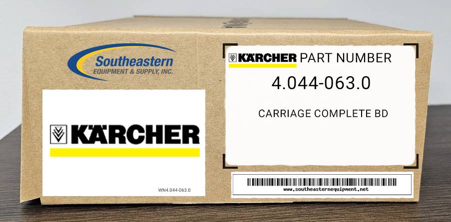Karcher OEM Part # 4.044-063.0 Carriage Complete Bd